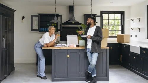 Taking A Break For Pizza On Moving Day image
