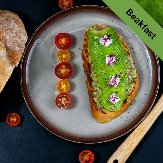 Avocado & Egg Breakfast Plate image