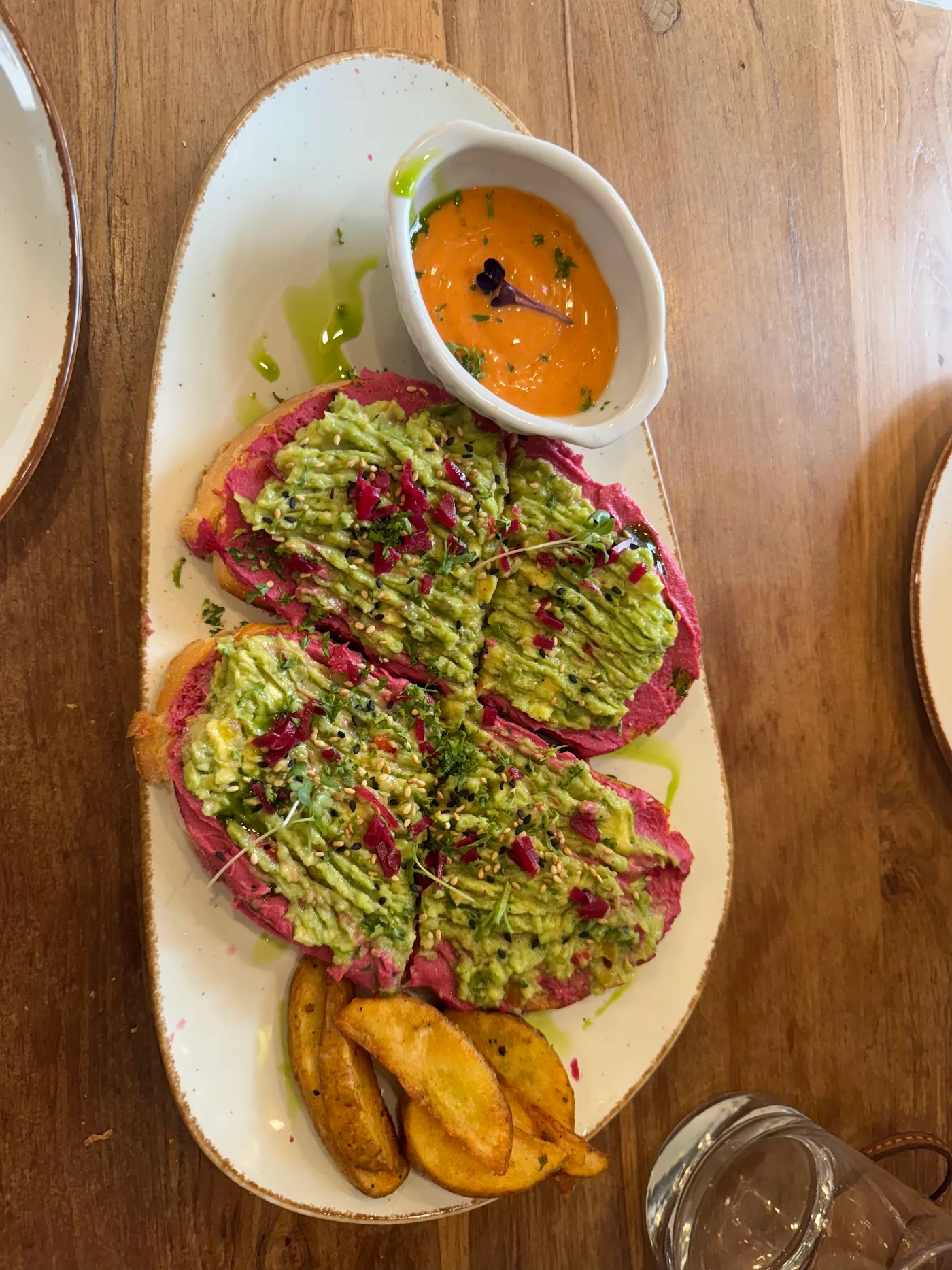 Avocado Toast with Beetroot Paste image