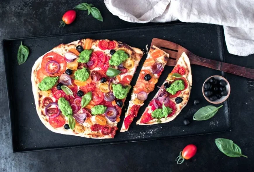 Vegetarian Tarte Flambée image