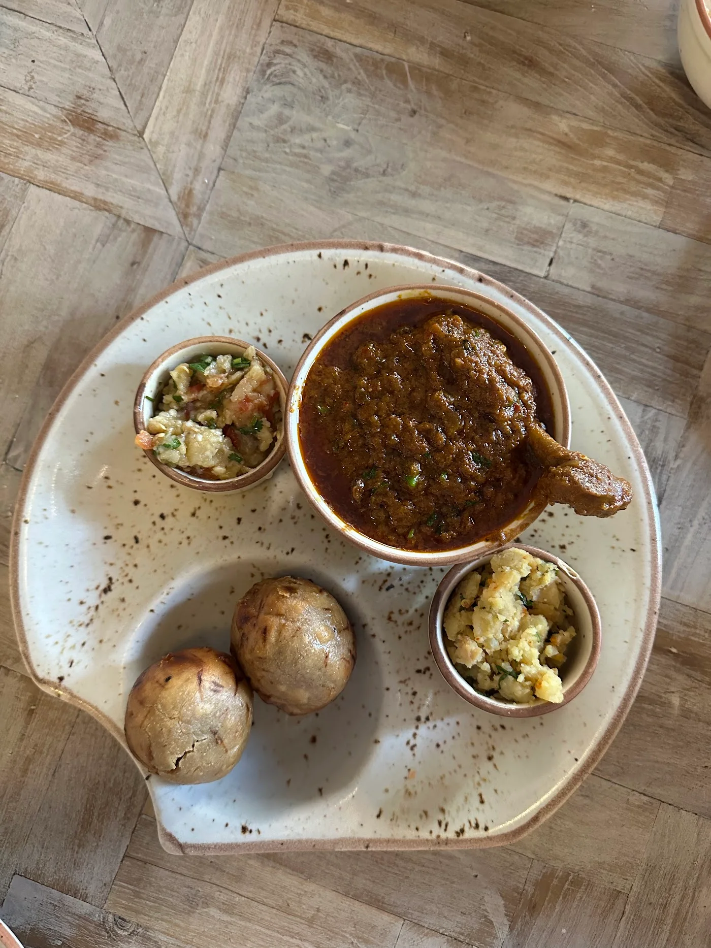Sattu Paratha Plate image