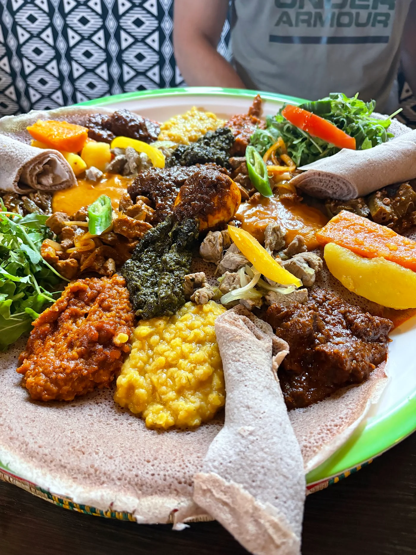 Vegetarian Sampler (Injera sharing platter) image