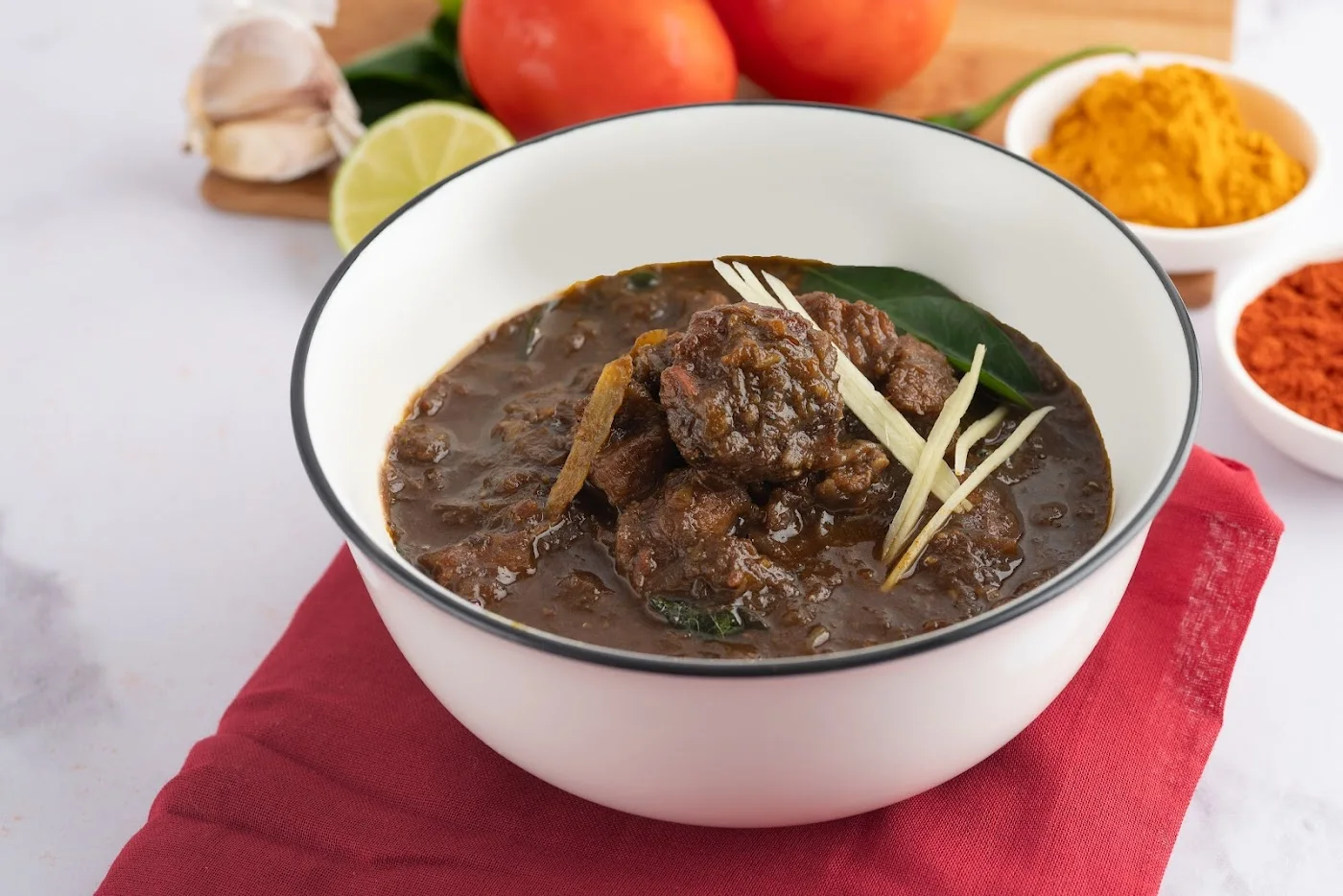 Veg Peas Curry with Porotta image