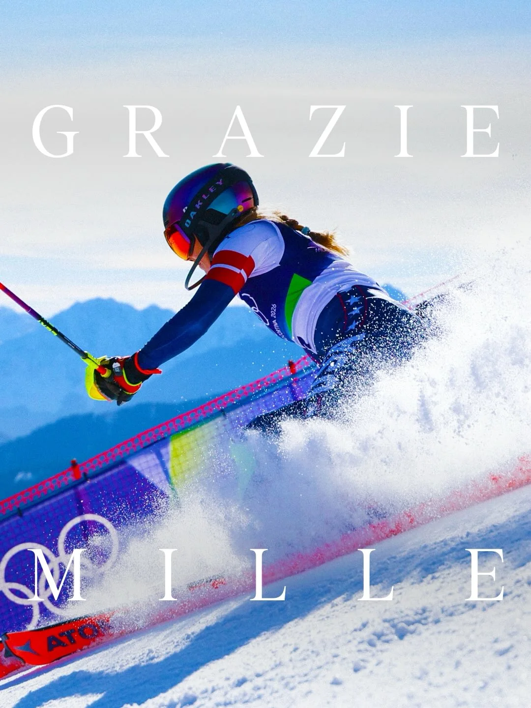 To every athlete who makes us believe, Grazie Mille. image