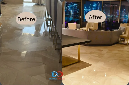 Marble floor polishing image