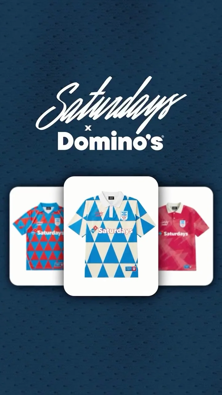 Kick it in style this summer. Shop the saturdaysfootball x dominos collection at saturdays image