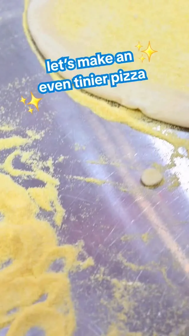 the tiniest little pizza ever 🥹 image
